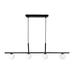 Dyberg Larsen Alice Pendel H 27 x L 110 cm - Metal/glas - Sort