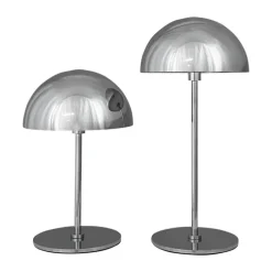 Dyberg Larsen Along LED-Bordlampe - 2 stk Ø 10 x H 12/20 cm - Metal - Krom