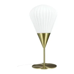 Dyberg Larsen Ballon Bordlampe Ø 21 x H 45,5 cm - Glas/metal - Opal/messing
