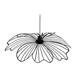 Dyberg Larsen Blumen Pendel Ø 60 x H 22 cm - Metal - Sort