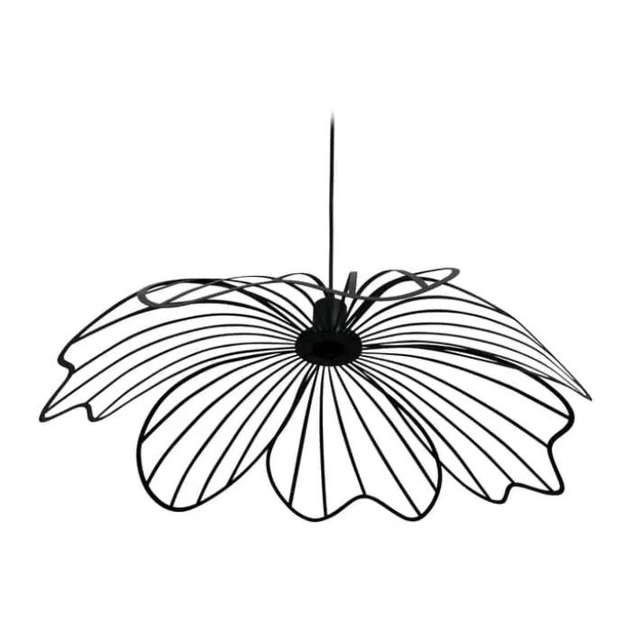 Dyberg Larsen Blumen Pendel Ø 60 x H 22 cm - Metal - Sort
