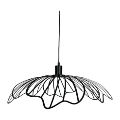 Dyberg Larsen Blumen Pendel Ø 60 x H 22 cm - Metal - Sort