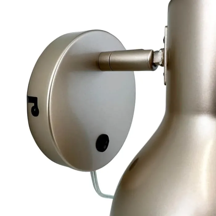Dyberg Larsen Bob Væglampe H 14,5 x L 20,5 cm - Metal - Beige