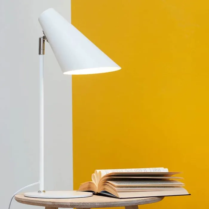 Dyberg Larsen Cale Bordlampe H 50 cm - Metal - Hvid