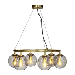Dyberg Larsen Como Loftlampe Ø 65,3 x H 32,5 cm - Glas/metal - Smoke