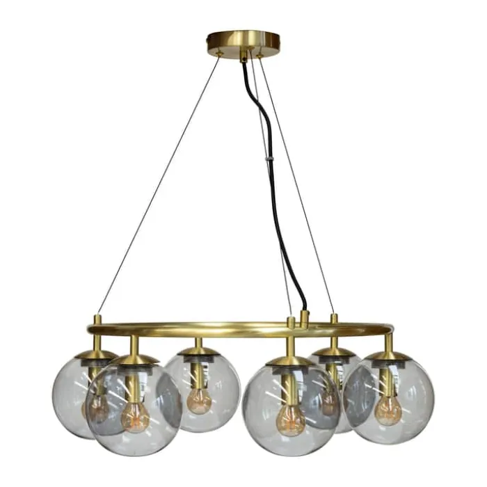 Dyberg Larsen Como Loftlampe Ø 65,3 x H 32,5 cm - Glas/metal - Smoke