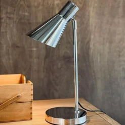 Dyberg Larsen DL12 Bordlampe Ø 16 x H 44,5 cm - Metal - Krom