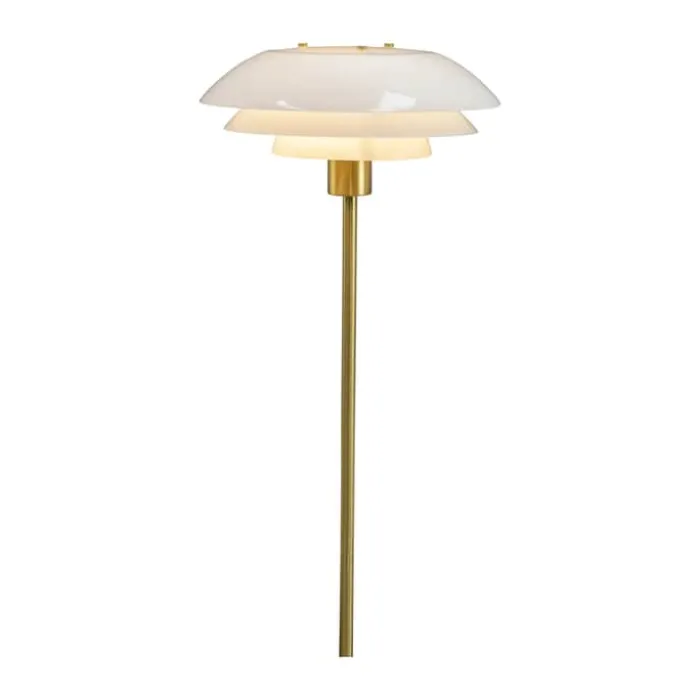 Dyberg Larsen DL31 Gulvlampe H 113 cm - Glas/metal - Opal/messing