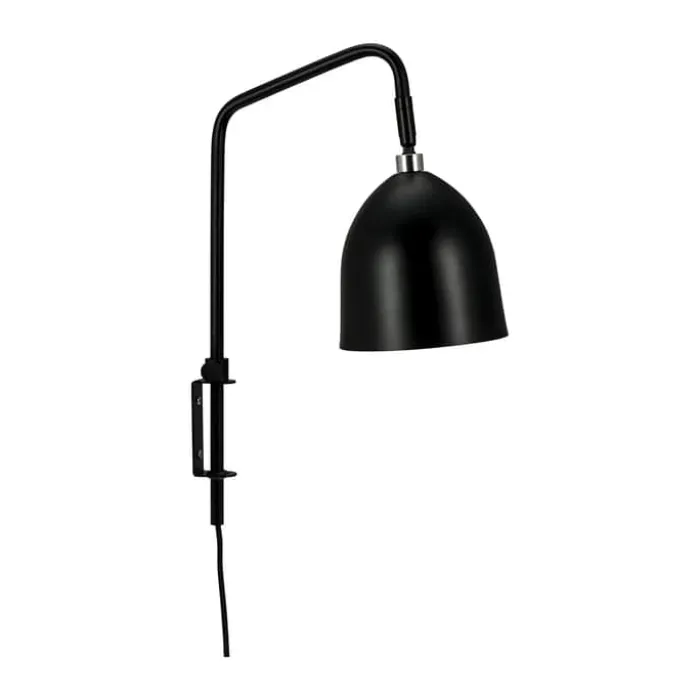 Dyberg Larsen Easton Væglampe H 43 x L 31,5 cm - Metal - Sort