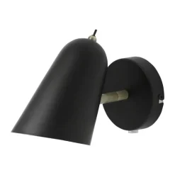 Dyberg Larsen Firenze Væglampe H 15 cm - Metal - Sort