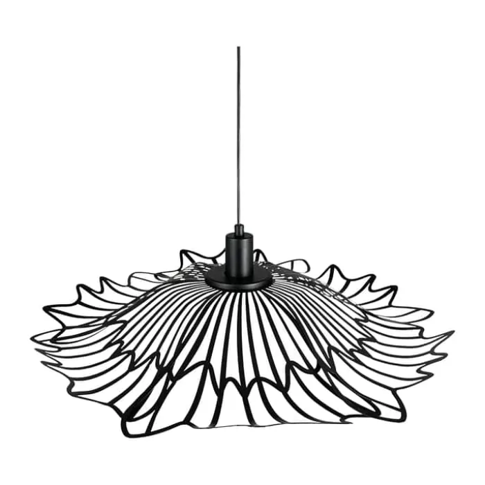 Dyberg Larsen Flora Pendel Ø 60 x H 22 cm - Metal - Sort