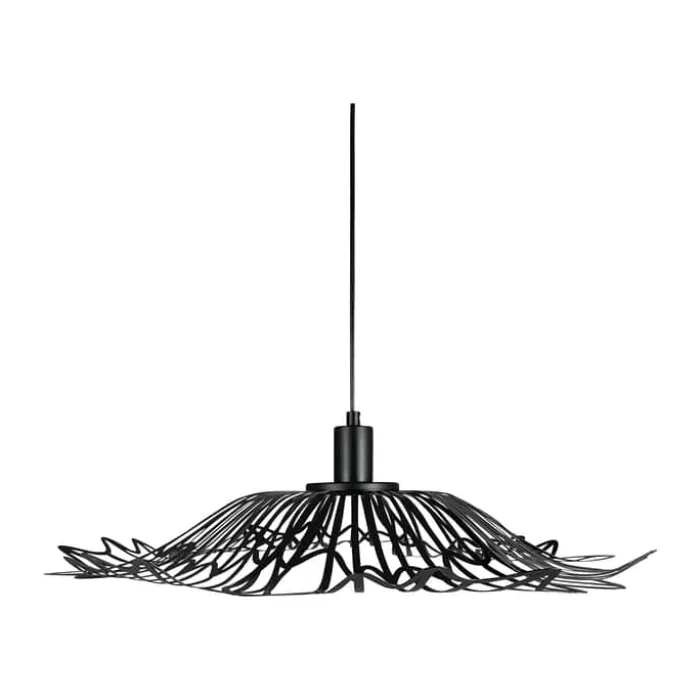 Dyberg Larsen Flora Pendel Ø 60 x H 22 cm - Metal - Sort