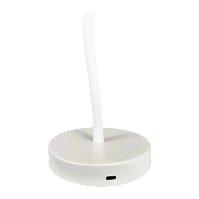 Dyberg Larsen Fonzy Bordlampe H 38 cm - Metal - Perlehvid