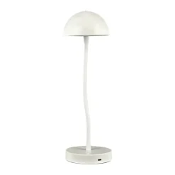 Dyberg Larsen Fonzy Bordlampe H 38 cm - Metal - Perlehvid