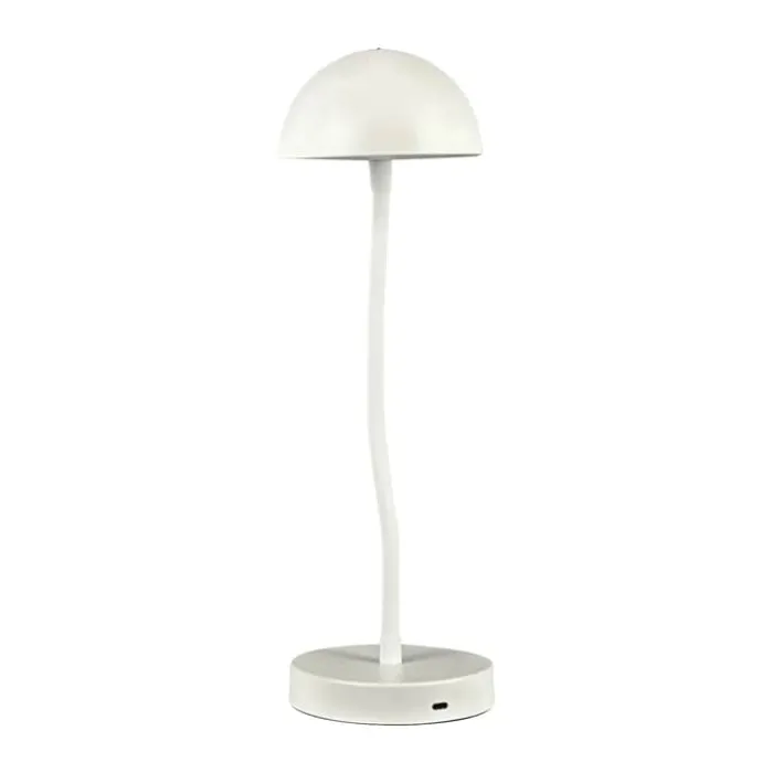 Dyberg Larsen Fonzy Bordlampe H 38 cm - Metal - Perlehvid