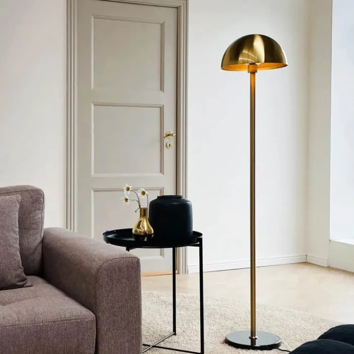 Dyberg Larsen French collection Menton Gulvlampe Ø 30 x H 140 cm - Metal - Messing