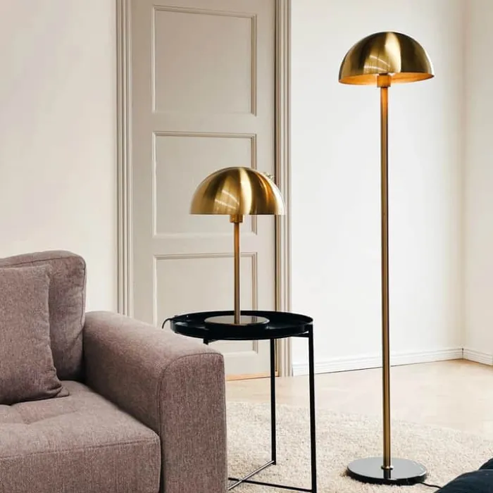 Dyberg Larsen French collection Menton Gulvlampe Ø 30 x H 140 cm - Metal - Messing