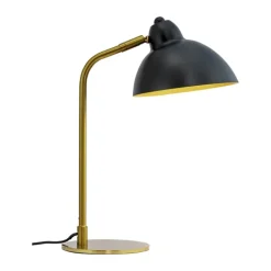 Dyberg Larsen Futura Bordlampe Ø 21 x H 40 cm - Metal - Sort/guldfarvet
