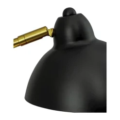 Dyberg Larsen Futura Bordlampe Ø 21 x H 40 cm - Metal - Sort/guldfarvet