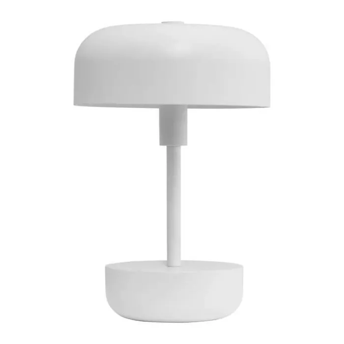 Dyberg Larsen Haipot Genopladelig Bordlampe H 25,7 - Metal - Hvid