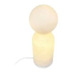 Dyberg Larsen Harper Kegle Bordlampe Ø 12 x H 35 cm - Glas/metal - Opal