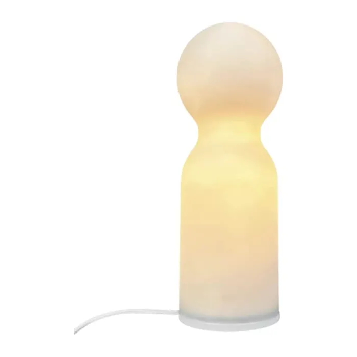 Dyberg Larsen Harper Kegle Bordlampe Ø 12 x H 35 cm - Glas/metal - Opal