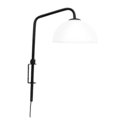 Dyberg Larsen Jazz Væglampe H 43 x B 21 x L 31 cm - Glas/metal - Opal
