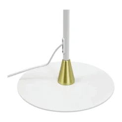 Dyberg Larsen Lilje Gulvlampe H 135 cm - Metal - Hvid/messing