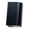 Dyberg Larsen Læsø Udendørs Væglampe H 8 x L 9,8 cm - Aluminium/pvc - Sort