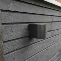 Dyberg Larsen Læsø Udendørs Væglampe H 14,4 x L 9,8 cm - Aluminium/plastik - Sort