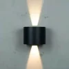 Dyberg Larsen Mars Udendørs Væglampe H 11 x B 14 x L 11,7 cm - Integreret LED - Mat sort