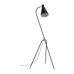 Dyberg Larsen Miles 3-benet Gulvlampe H 154,5 cm - Metal - Sort