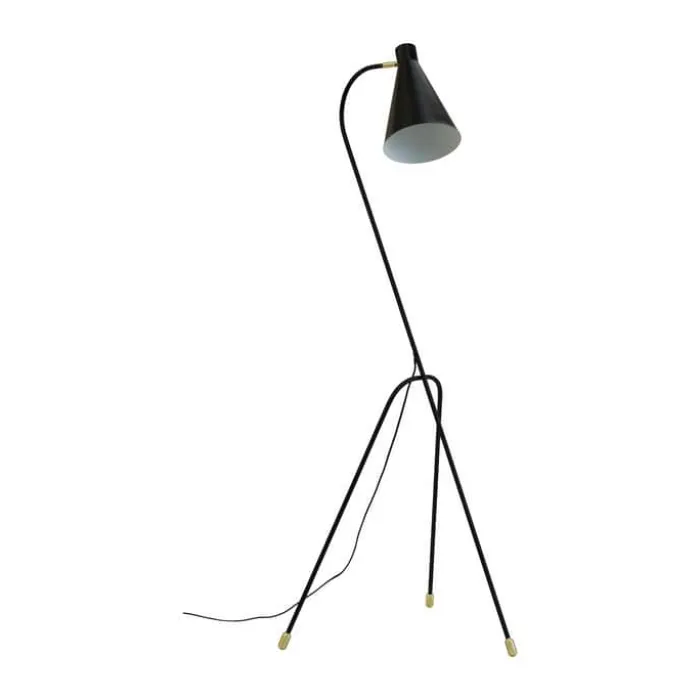Dyberg Larsen Miles 3-benet Gulvlampe H 154,5 cm - Metal - Sort