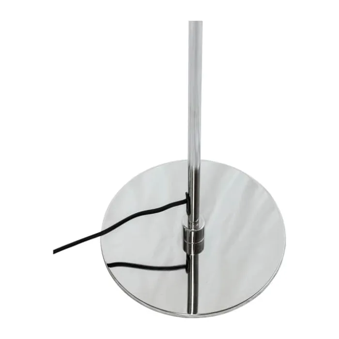 Dyberg Larsen Morph Gulvlampe Ø 28 x H 137 cm - Glas/metal - Opal/Krom