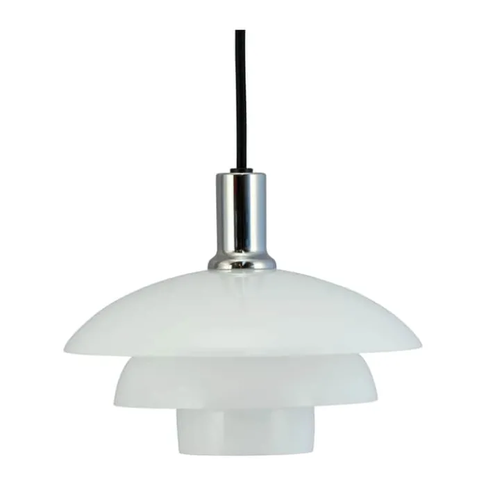 Dyberg Larsen Morph Pendel Ø 21 x H 15,8 cm - Glas/metal - Opal/krom