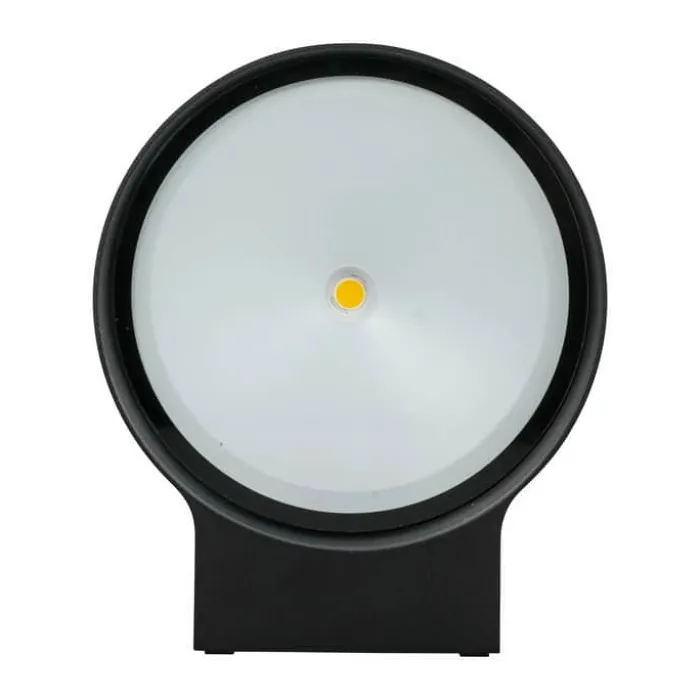 Dyberg Larsen Neptun Udendørs Væglampe H 6 x B 16,2 x L 19,2 cm - Integreret LED - Mat sort