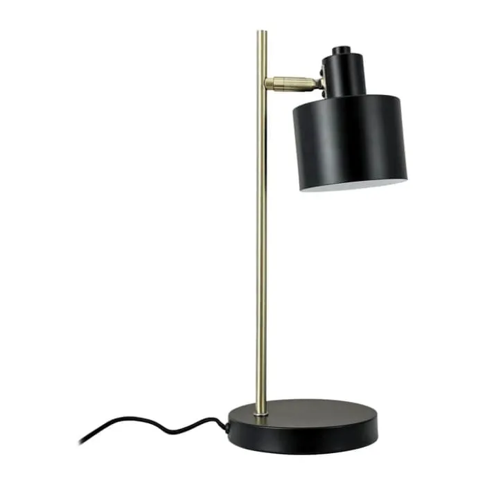 Dyberg Larsen Ocean Bordlampe H 43 cm - Metal - Sort/messing