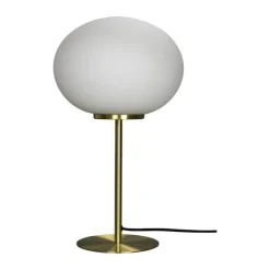 Dyberg Larsen Queen Bordlampe H 50 x Ø 30 cm - E27 - Opal/messing