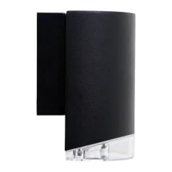 Dyberg Larsen Ribe Udendørs Væglampe H 13 cm - Aluminium/PVC - Sort
