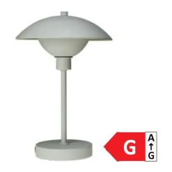 Dyberg Larsen Roma Bordlampe H 30 x Ø 20 cm - Integreret LED - Mat hvid