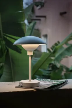 Dyberg Larsen Roma Bordlampe H 30 x Ø 20 cm - Integreret LED - Mat hvid