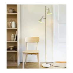 Dyberg Larsen Sleep Gulvlampe H 165 cm - Metal - Hvid