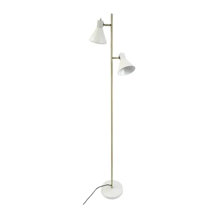 Dyberg Larsen Sleep Gulvlampe H 165 cm - Metal - Hvid