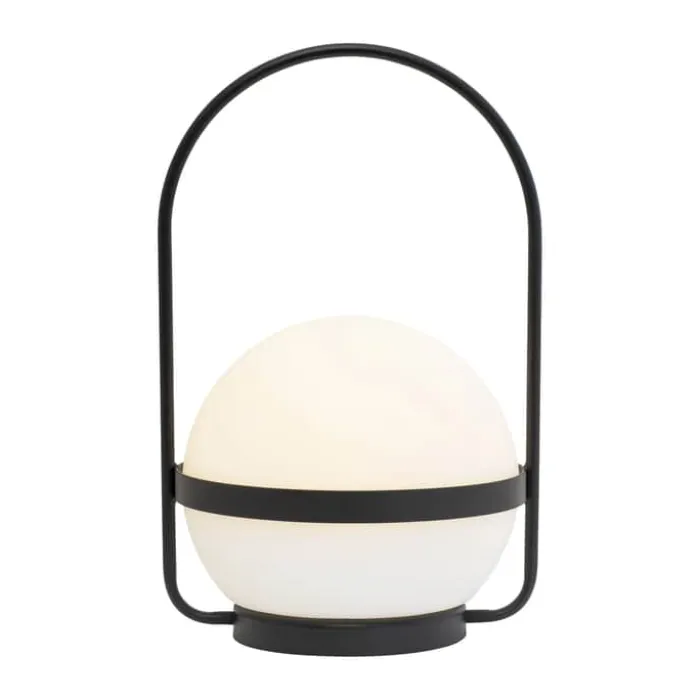 Dyberg Larsen Summer Solar Bordlampe Ø 22,5 x H 36 cm - Polyethylen/metal - Hvid
