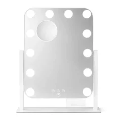 E&C by Wilfa Makeup-spejl H 43,8 x B 35 x D 7 cm - 15 LED-pærer - 29"