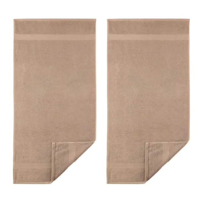 Egeria Diamant Håndklæde - 2 stk. B 70 x L 140 cm - Bomuld - Taupe