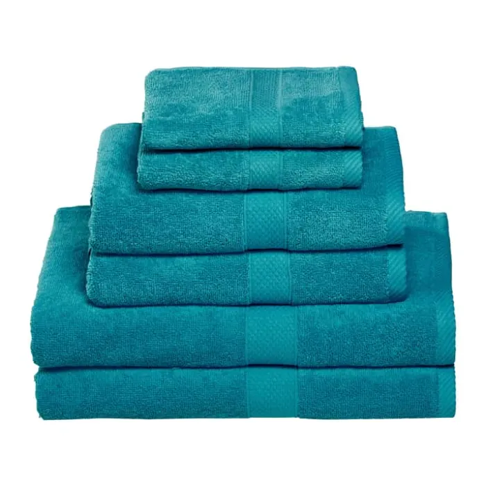 Egeria Diamant Håndklæde - 4 stk. B 50 x L 100 cm - Bomuld - Dark turquoise