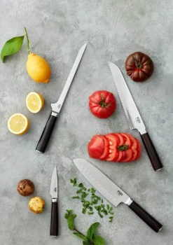 EGO VG 10 Brødkniv L 20,3 cm - Pakkawood/rustfrit stål - Sort