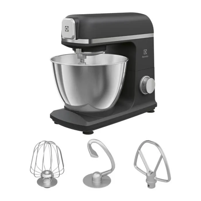 Electrolux Create 5 Køkkenmaskine E5KM1-4BPT 5 liter - 1200 Watt - Inkl. tilbehør - Black pearl