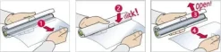 Emsa Click & Cut Foliedispenser L 33 cm - Plastik - Hvid/grøn